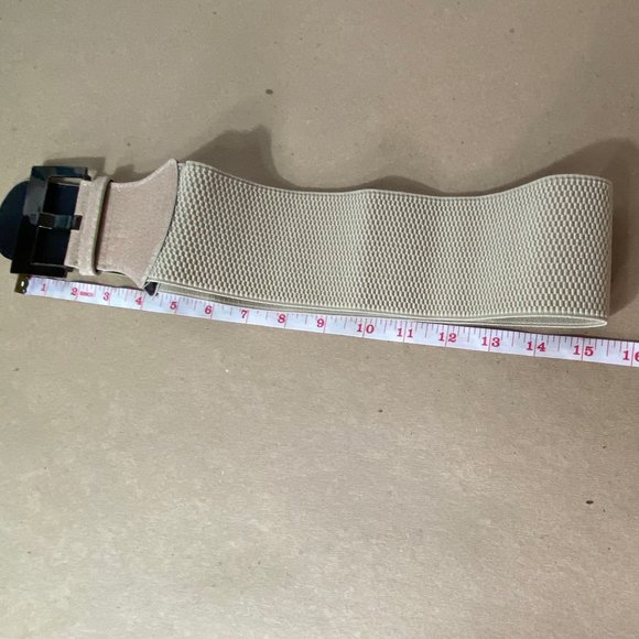 BEIGE WIDE BELT - Picture 2 of 4